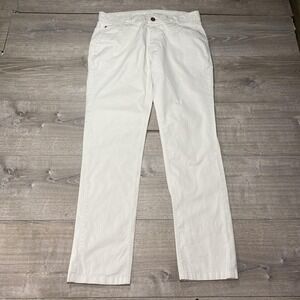 Mugsy Pants Mens 34x32 Light Gray Stones Stretch Chino 5-Pocket Casual Twill